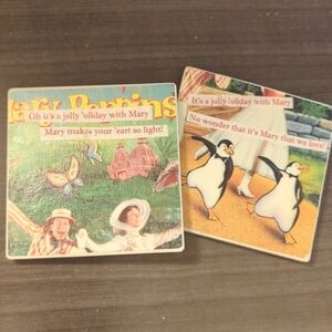 Handmade Mary Poppins Coasters & Basket